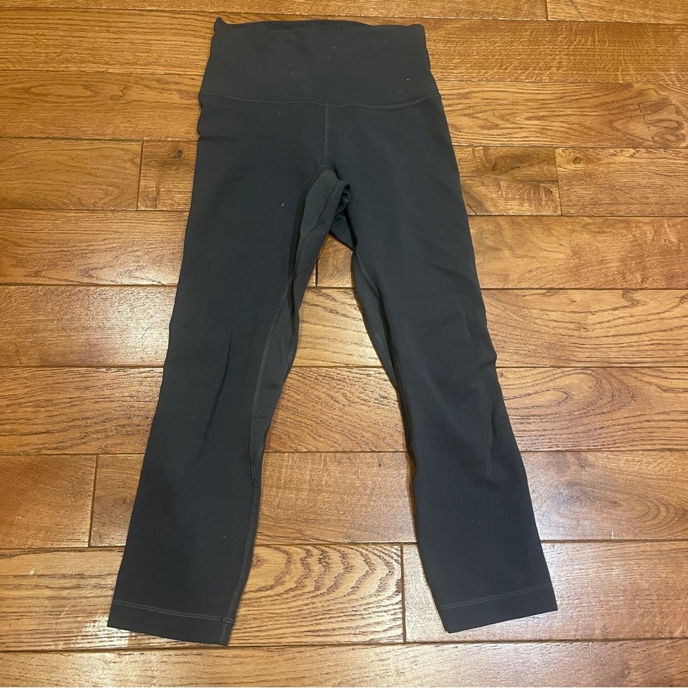 - Lululemon Align Slate Grey High-Waisted Leggings, Size 0, 21”